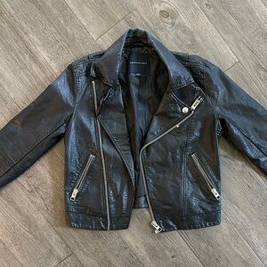 American Eagle Outfitters Black Leather Jacket